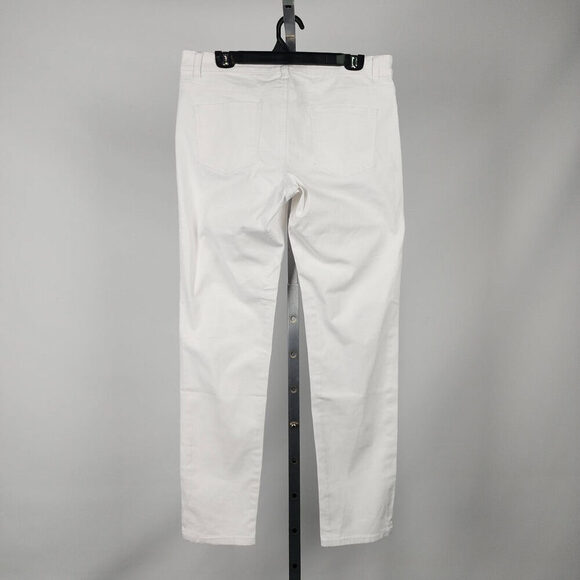 Gazoz White Cotton Straight Leg Pants Size 14 - Picture 7 of 10